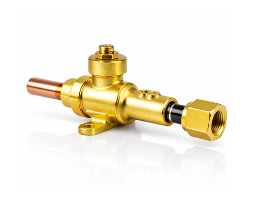 Vanne de service en 3/8" ODS x 3/8" Femelle Gaz tournant