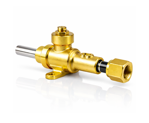 Vanne de service 10mm INOX x 3/8"F. GAZ tournant