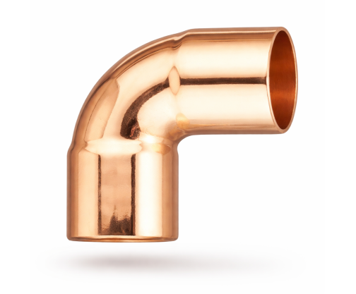 Coude cuivre 90 petit rayon femelle