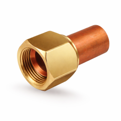 Union laiton Femelle Flare ecrou tournant cuivre a braser