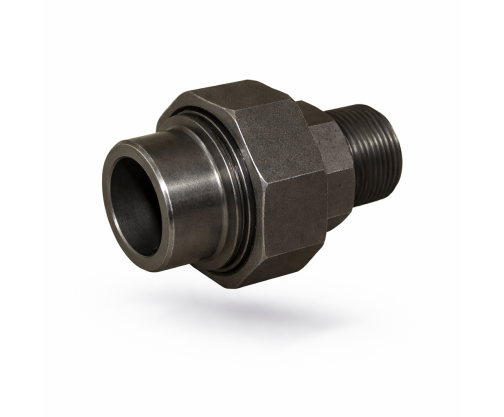 Union démontable forgé acier 3 pièces à visser x à souder