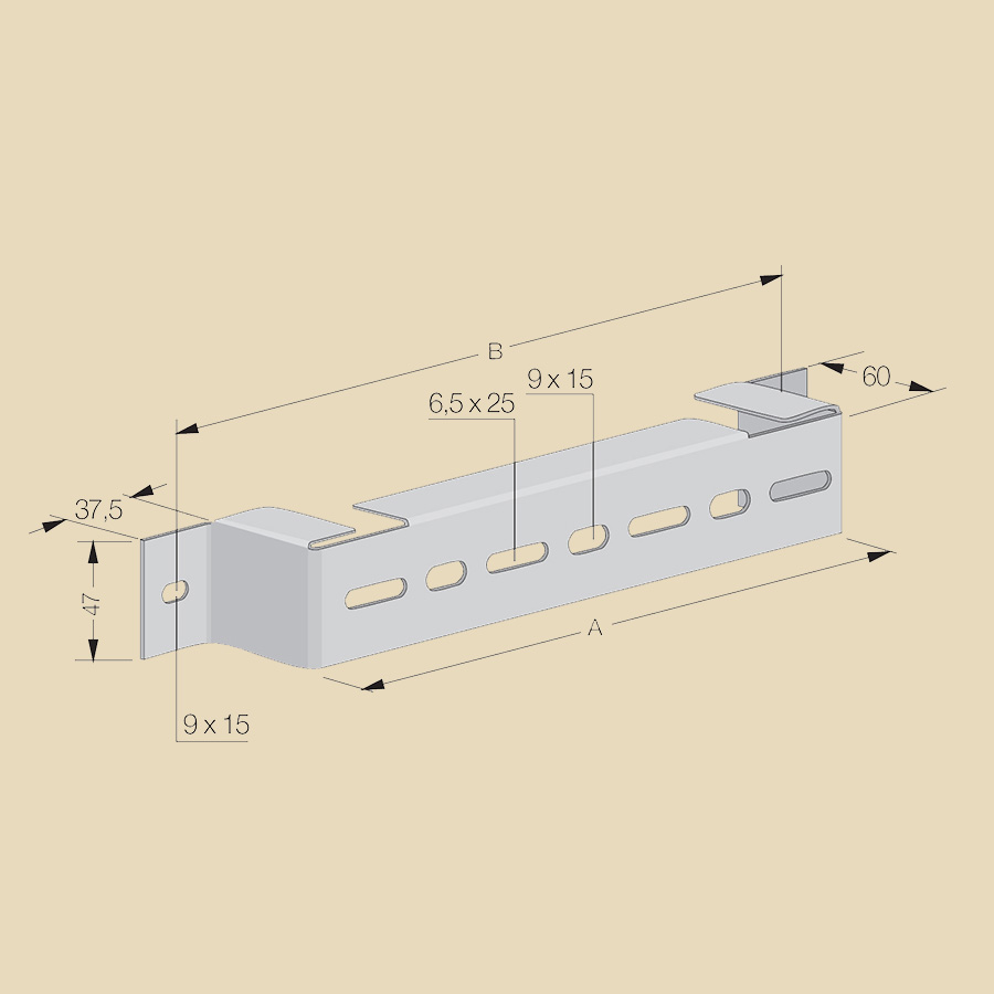 Support d'écartement EZ larg. 100mm