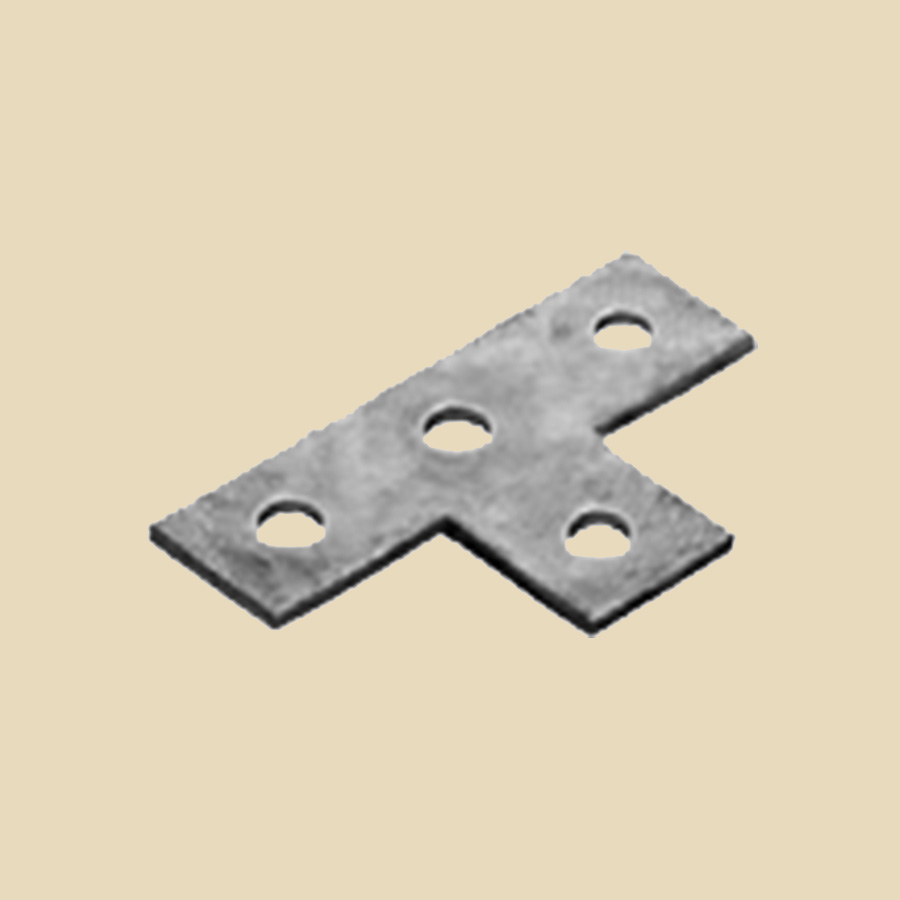 T à plat pour rail 41 sans boulons