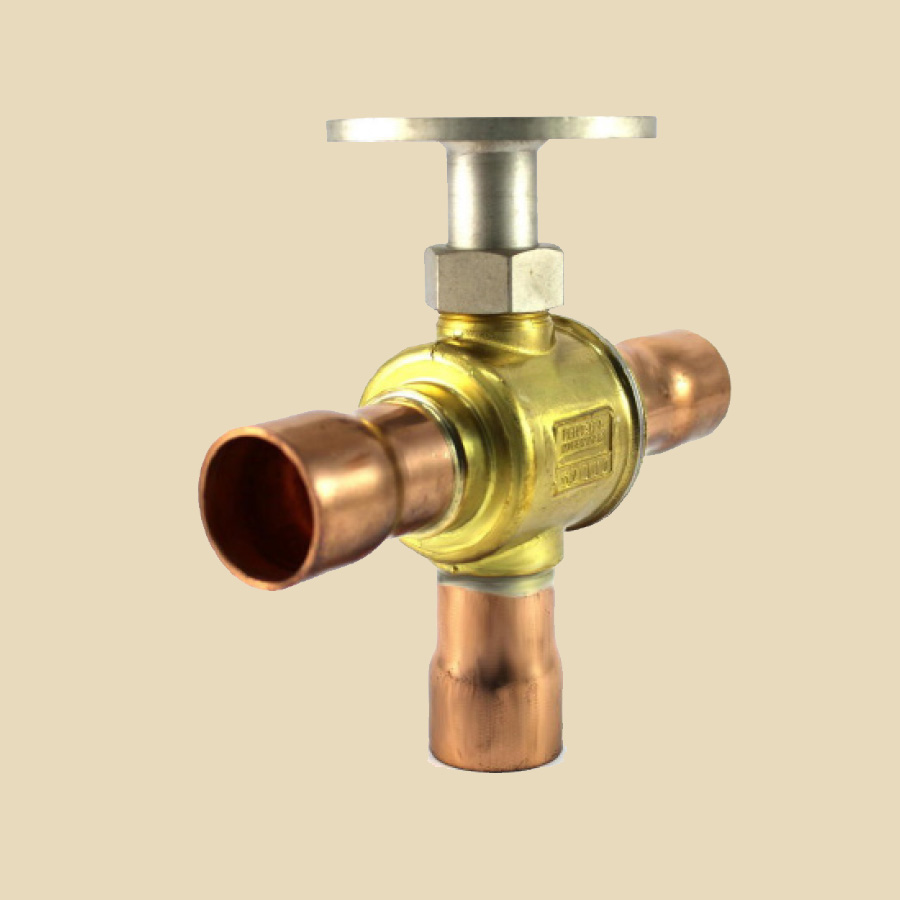 Vanne 3 voies à boule 5/8 ODS PS 120Bar CO2 + moteur 230V/ToR 20Nm IP54